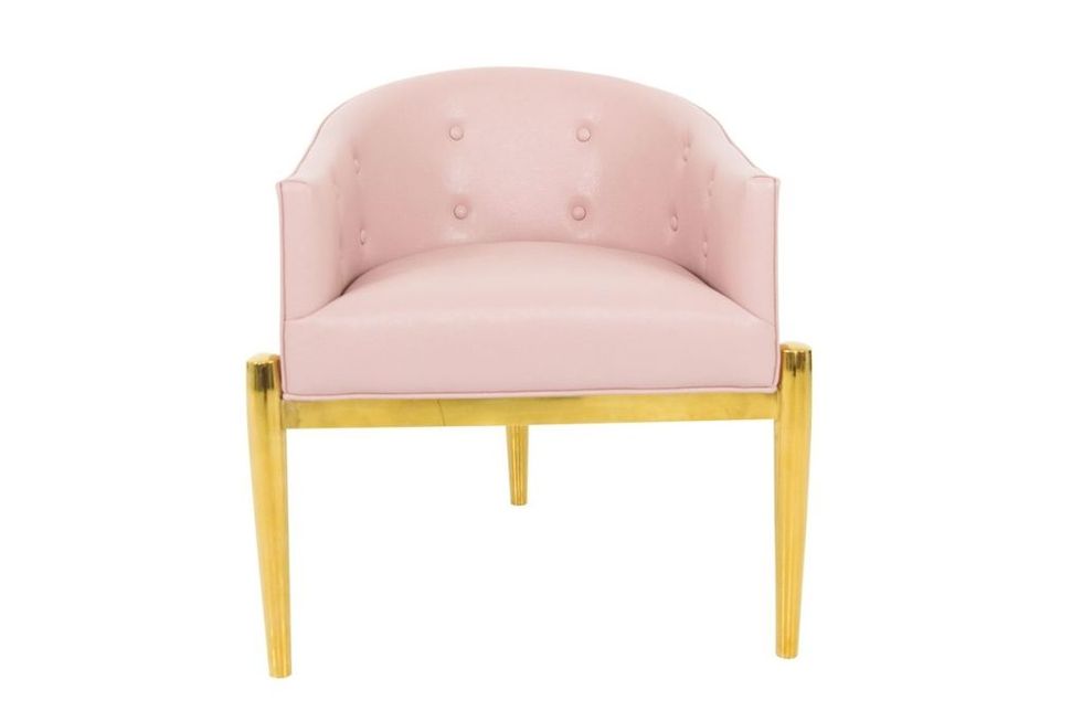 Chair, Furniture, Pink, Beige, Outdoor furniture, Armrest, 