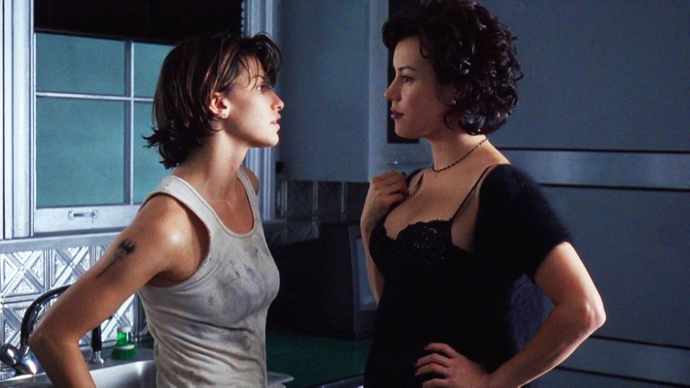 <p>The Wachowski siblings burst on the scene with this sexy crime thriller featuring Gina Gershon as an ex-con who seduces the wife of her crime boss neighbor. The women conspire to steal $2 million from the mobster—but first, Gershon and her co-star, Jennifer Tilly, engage in some sexy scenes choreographed by feminist social critic Susie Bright.<strong data-redactor-tag="strong" data-verified="redactor"> Rent/buy on <a href="https://www.amazon.com/gp/product/B015YVFHQQ/" target="_blank" data-tracking-id="recirc-text-link">Amazon</a> and <a href="https://itunes.apple.com/us/movie/bound/id1025299884" target="_blank" data-tracking-id="recirc-text-link">iTunes</a>.</strong><span class="redactor-invisible-space" data-verified="redactor" data-redactor-tag="span" data-redactor-class="redactor-invisible-space"><strong data-redactor-tag="strong" data-verified="redactor"></strong></span></p>
