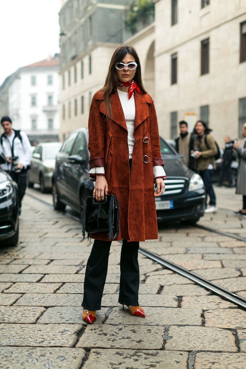 Street fashion, Clothing, Photograph, Fashion, Red, Coat, Trench coat, Snapshot, Footwear, Outerwear, 