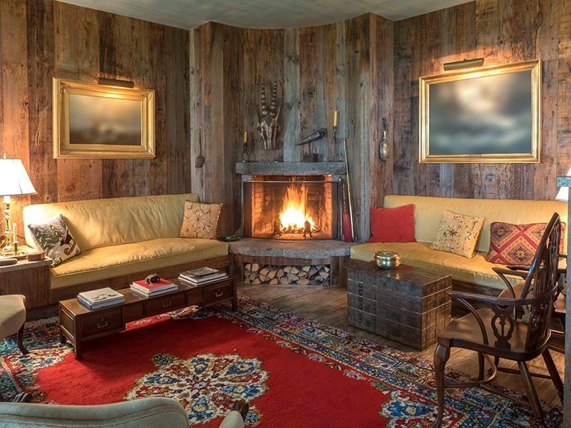 Living room, Room, Furniture, Fireplace, Hearth, Interior design, Property, Building, Couch, Brown, 
