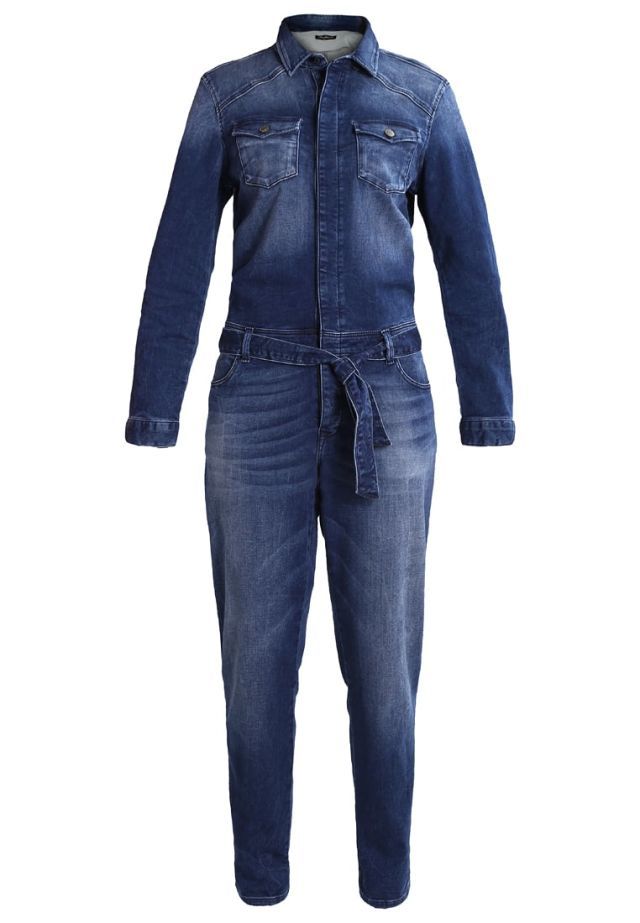 Denim, Clothing, Jeans, Standing, Textile, Outerwear, Sleeve, Overall, One-piece garment, Trousers, 