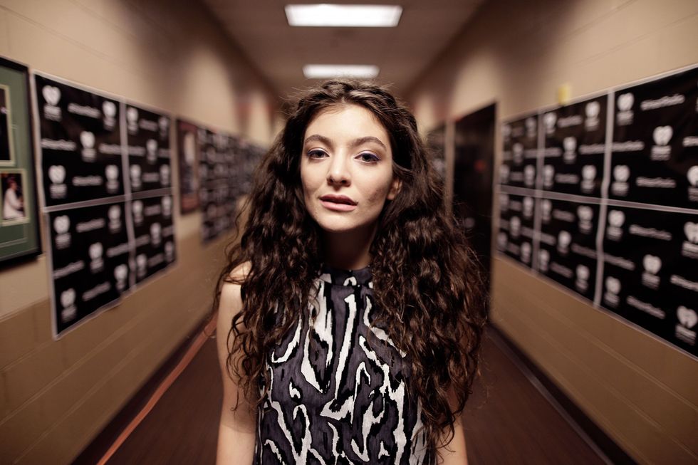LAS VEGAS, NV - SEPTEMBER 20:  Recording artist Lorde attends the 2014 iHeartRadio Music Festival at the MGM Grand Garden Arena on September 20, 2014 in Las Vegas, Nevada.  (Photo by Isaac Brekken/Getty Images for iHeartMedia)