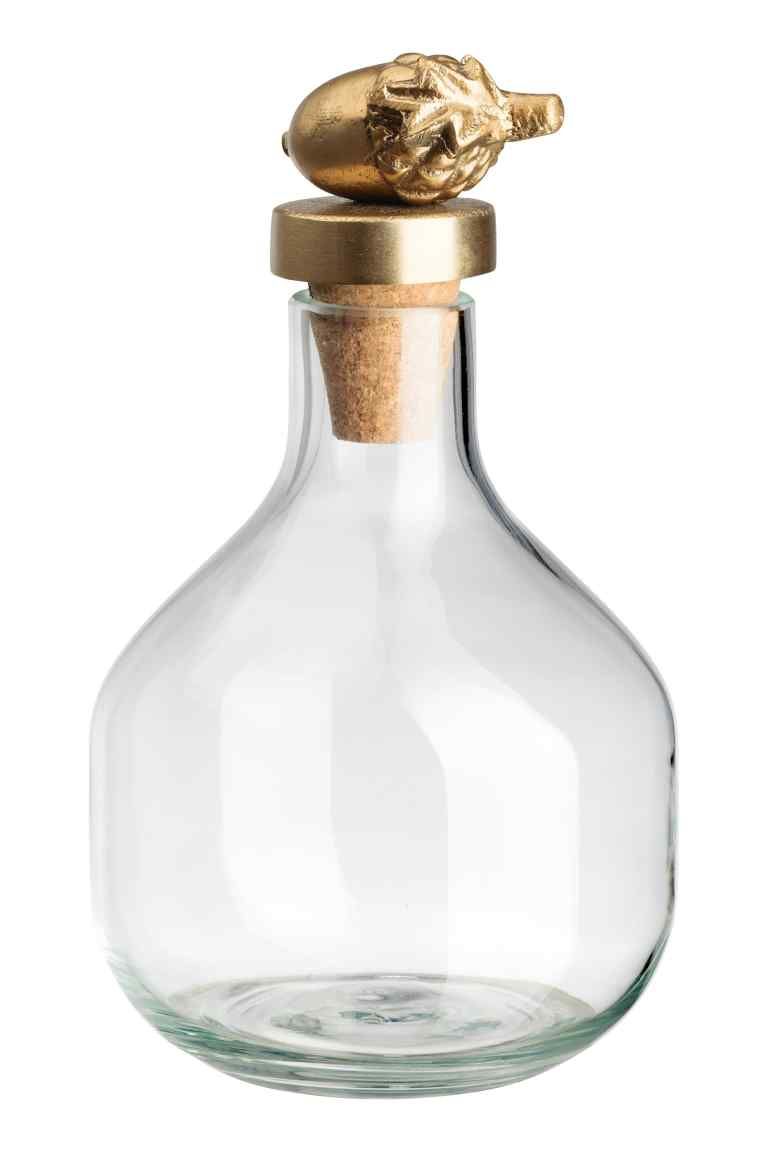 Glass bottle, Glass, Barware, Decanter, Bottle stopper & saver, Bottle, Flask, Ceiling, 