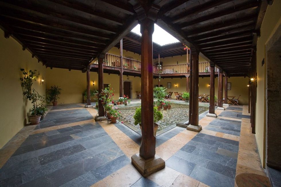 Property, Building, Real estate, Architecture, Hacienda, Courtyard, House, Lobby, Estate, Room, 