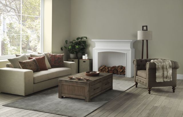 Furniture, Living room, Room, Floor, Laminate flooring, Wood flooring, Interior design, Coffee table, Flooring, Couch, 