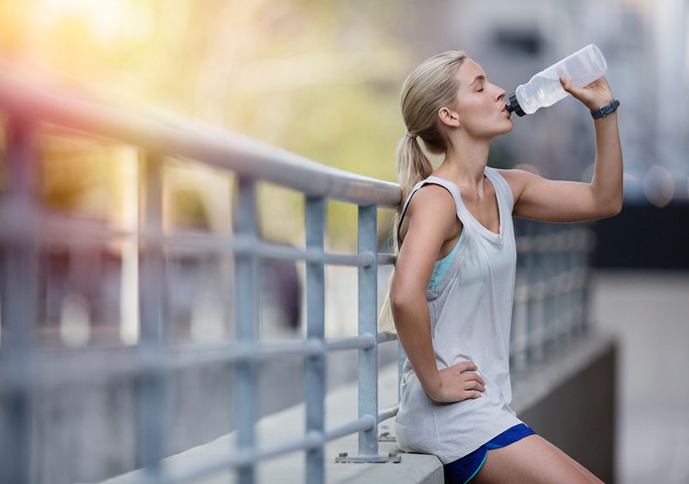 Beauty, Blond, Muscle, Photography, Leg, Photo shoot, Model, Human leg, Running, Leisure, 