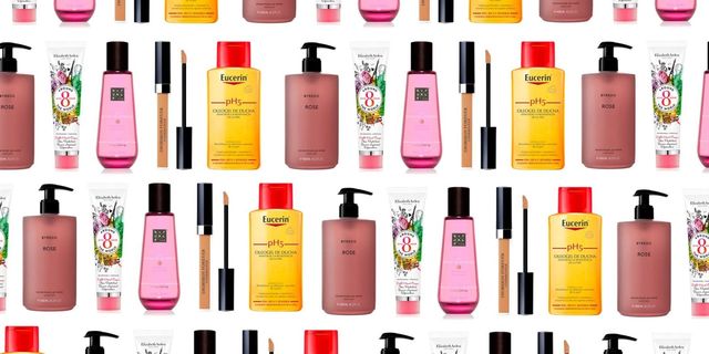 Product, Beauty, Pink, Cosmetics, Bottle, Tints and shades, Material property, Liquid, Brand, Gloss, 