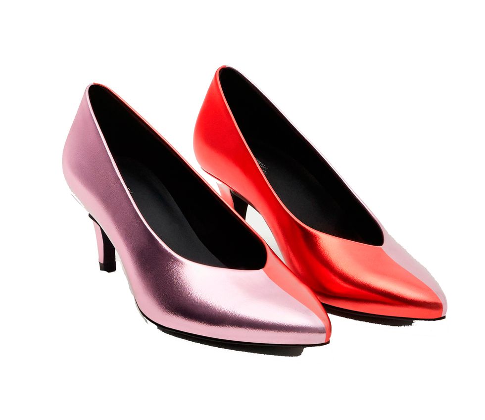 Footwear, High heels, Basic pump, Pink, Court shoe, Red, Shoe, Leg, Magenta, Carmine, 