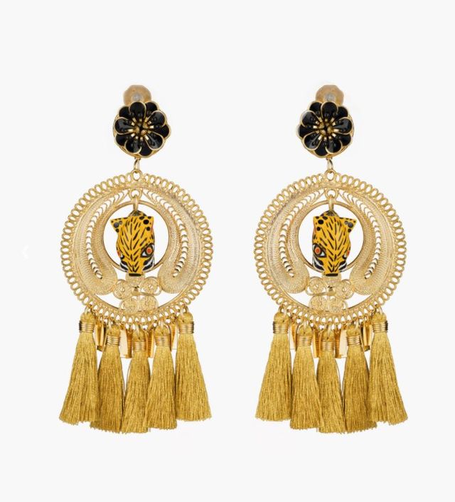 Earrings, Jewellery, Fashion accessory, Yellow, Gold, Metal, Brass, 