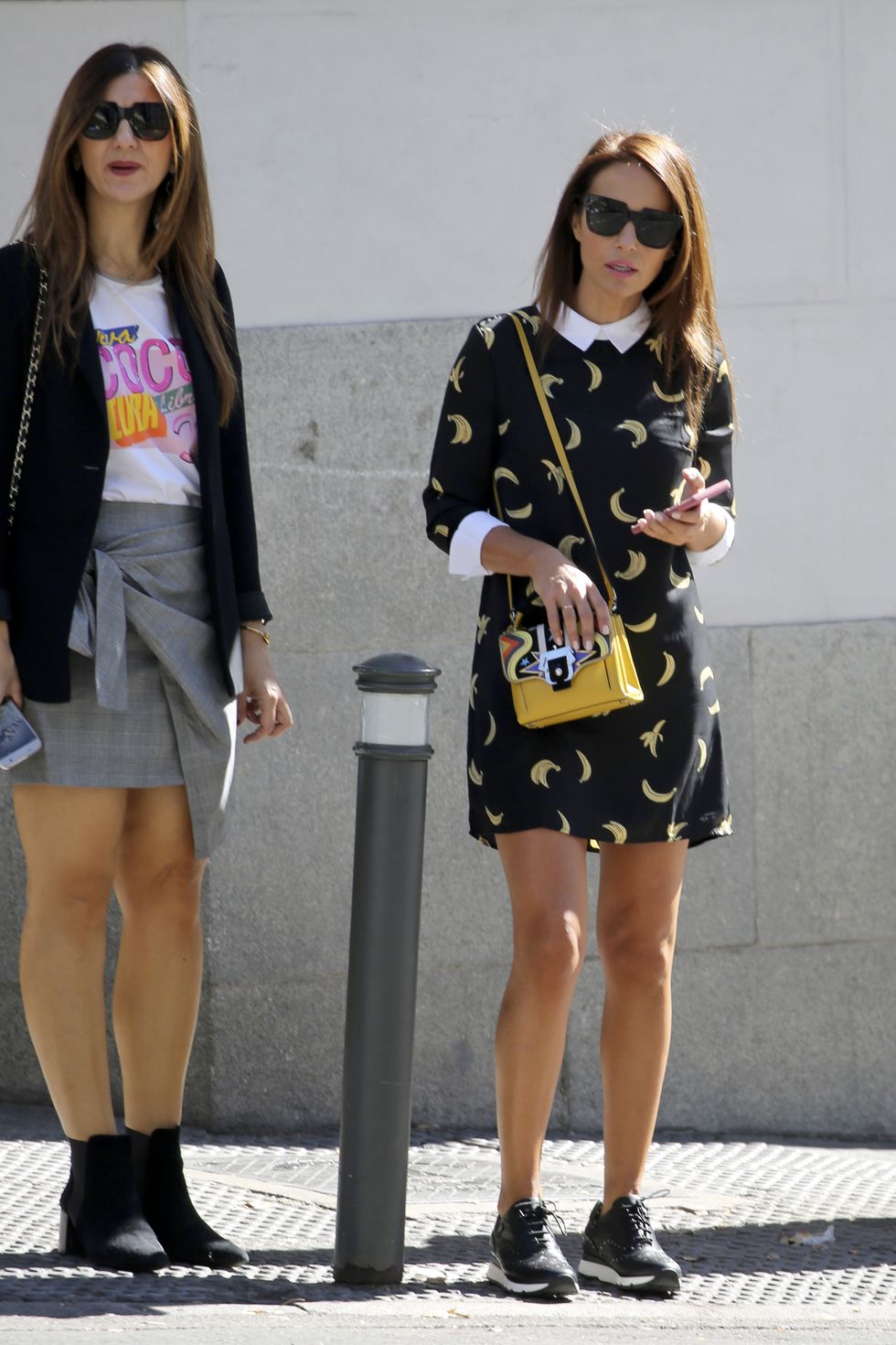 Clothing, Street fashion, Fashion, Snapshot, Eyewear, Footwear, Yellow, Shorts, Leg, Sunglasses, 