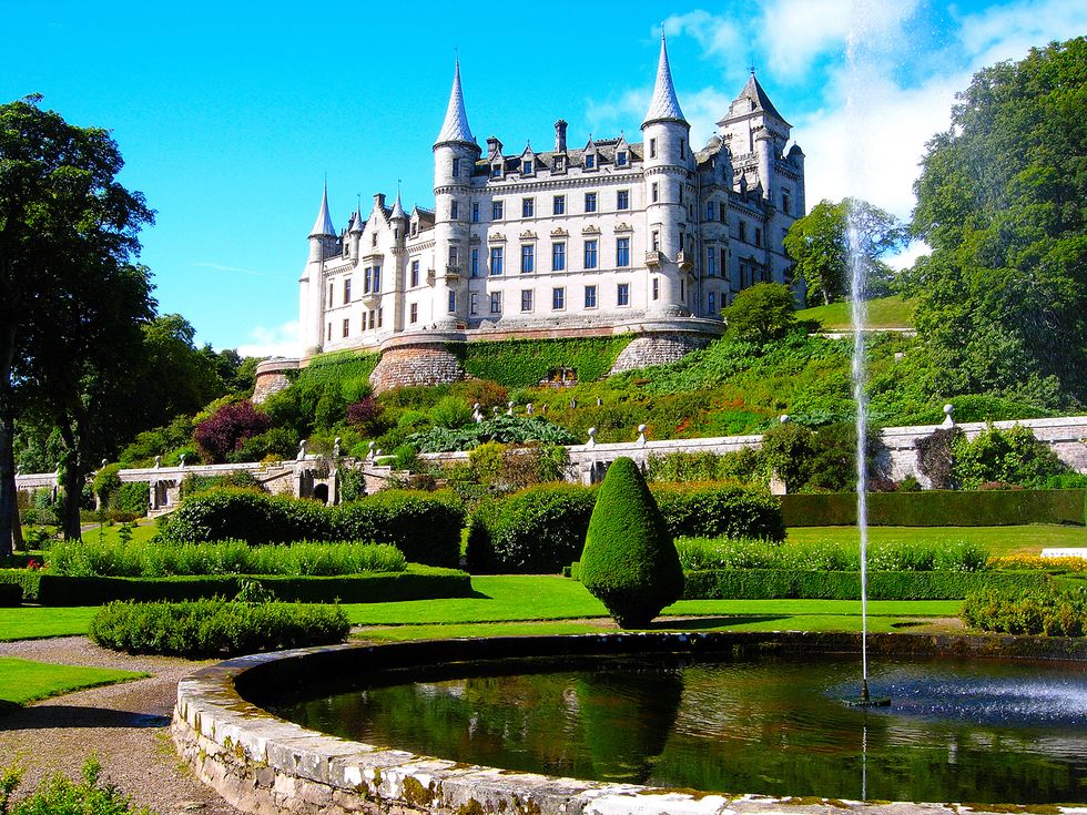 Green, Garden, Building, Estate, Château, Castle, Botany, Water, Palace, Tree, 