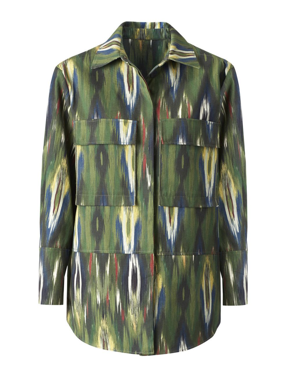Clothing, Sleeve, Outerwear, Green, Camouflage, Pattern, Jacket, Military camouflage, Design, Uniform, 