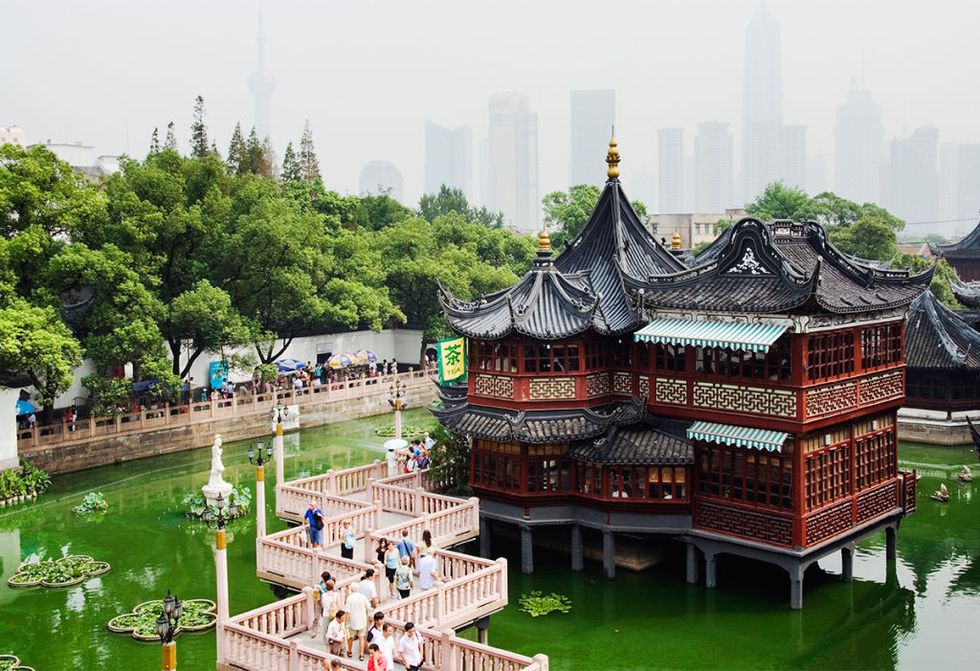 Chinese architecture, Architecture, Water, Building, Waterway, Tourism, Leisure, Temple, Pavilion, Tourist attraction, 