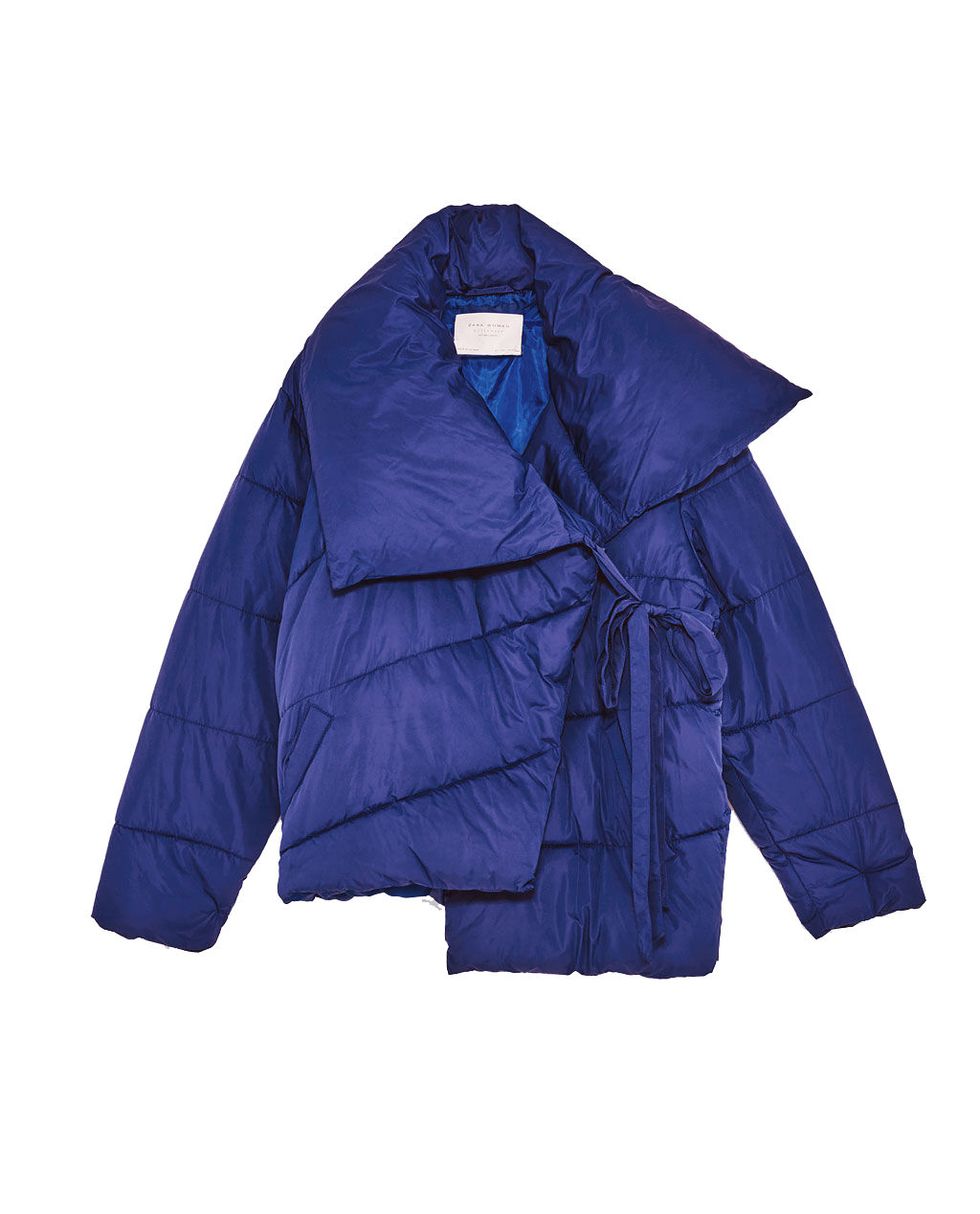 Clothing, Outerwear, Cobalt blue, Jacket, Blue, Sleeve, Violet, Purple, Electric blue, Collar, 