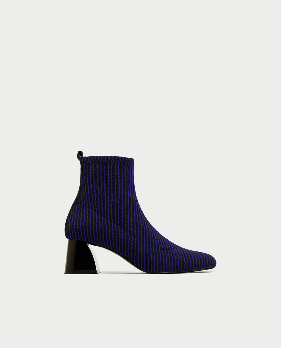 Footwear, Shoe, Boot, Electric blue, Fashion accessory, Leather, Sock, 