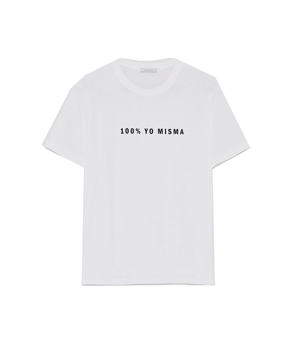T-shirt, White, Clothing, Text, Sleeve, Product, Top, Font, Active shirt, Shirt, 