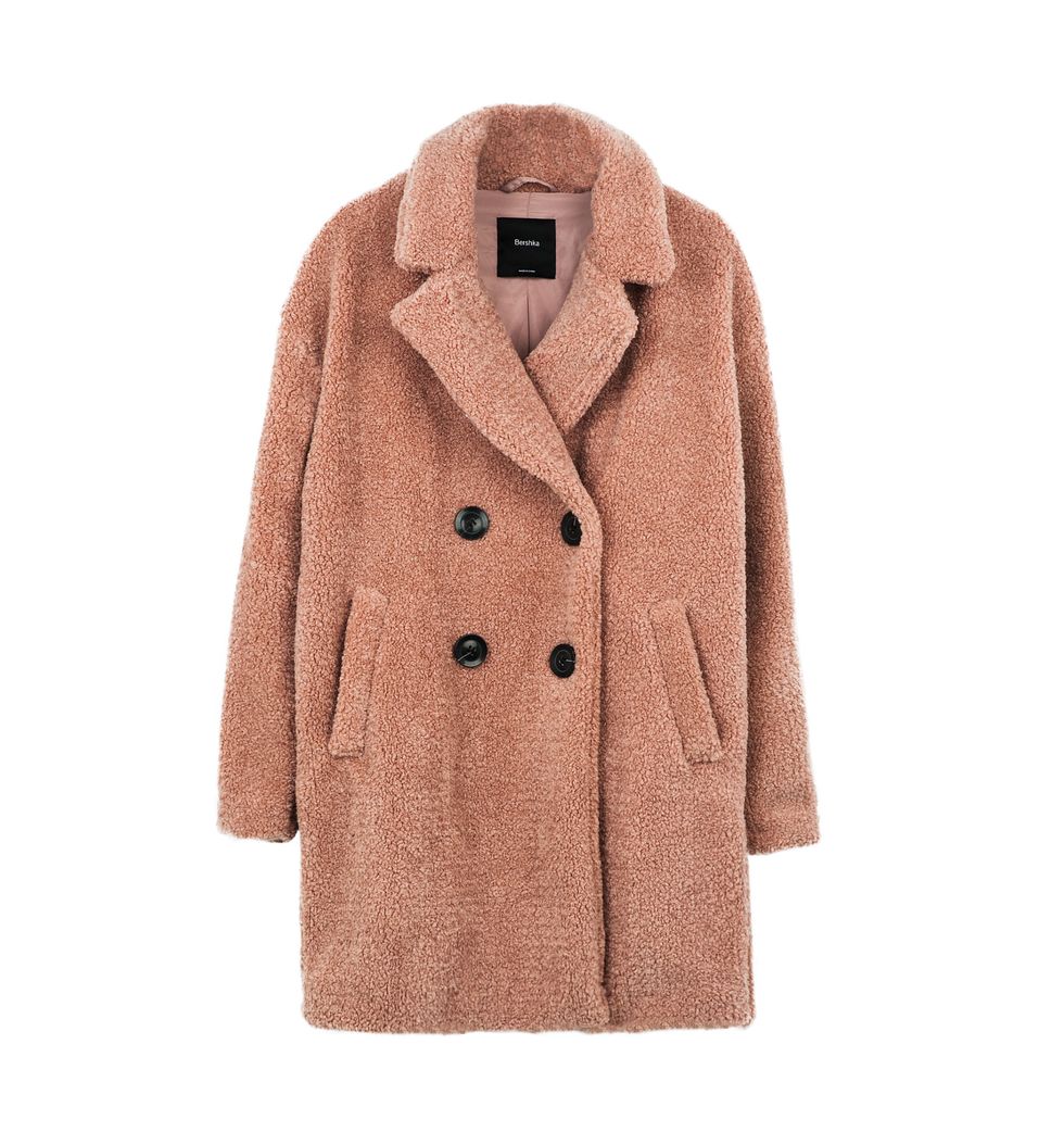 Clothing, Coat, Outerwear, Sleeve, Overcoat, Collar, Trench coat, Beige, Fur, Woolen, 