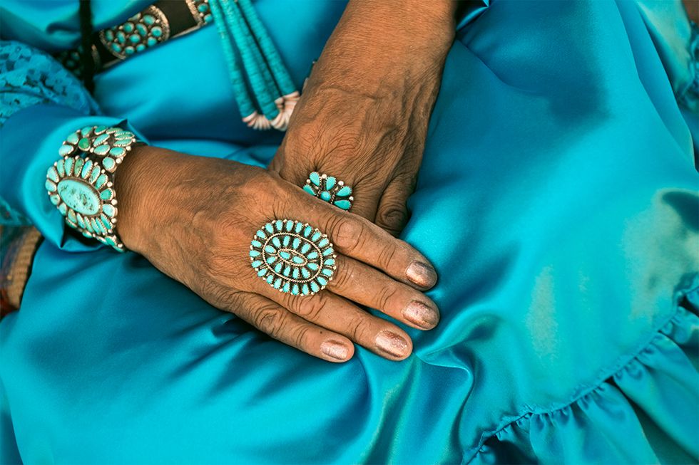 Turquoise, Aqua, Blue, Nail, Mehndi, Pattern, Wrist, Hand, Turquoise, Design, 