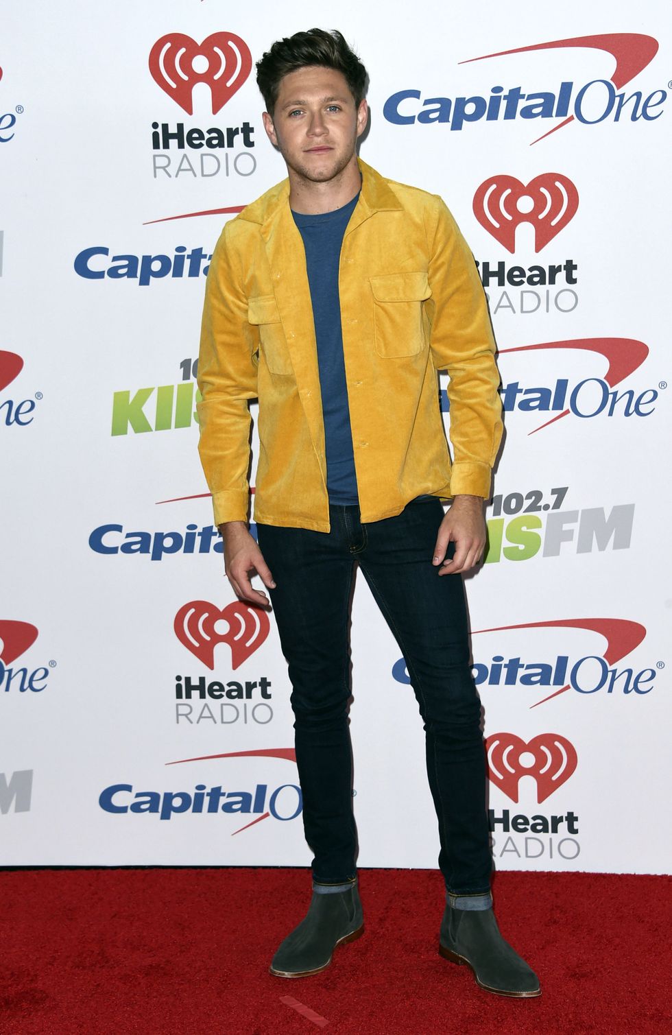 Niall Horan arrives at Jingle Ball at The Forum on Friday, Dec. 1, 2017, in Inglewood, Calif. 