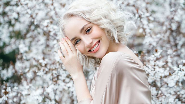 People in nature, Hair, Photograph, Face, Beauty, Skin, Blond, Blossom, Lip, Spring, 