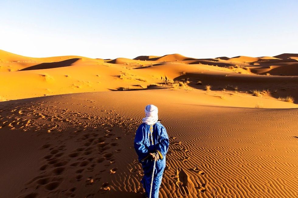 Desert, Erg, Sahara, Sand, Natural environment, Aeolian landform, Dune, Landscape, Sky, Singing sand, 