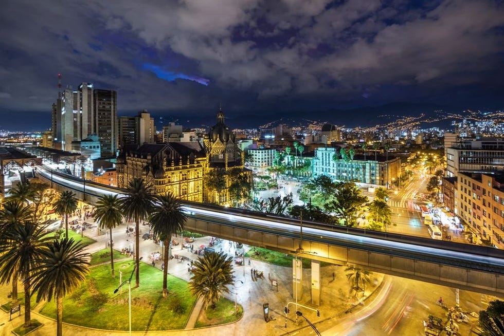 Cityscape, Metropolitan area, City, Sky, Urban area, Nature, Landmark, Night, Human settlement, Skyline, 