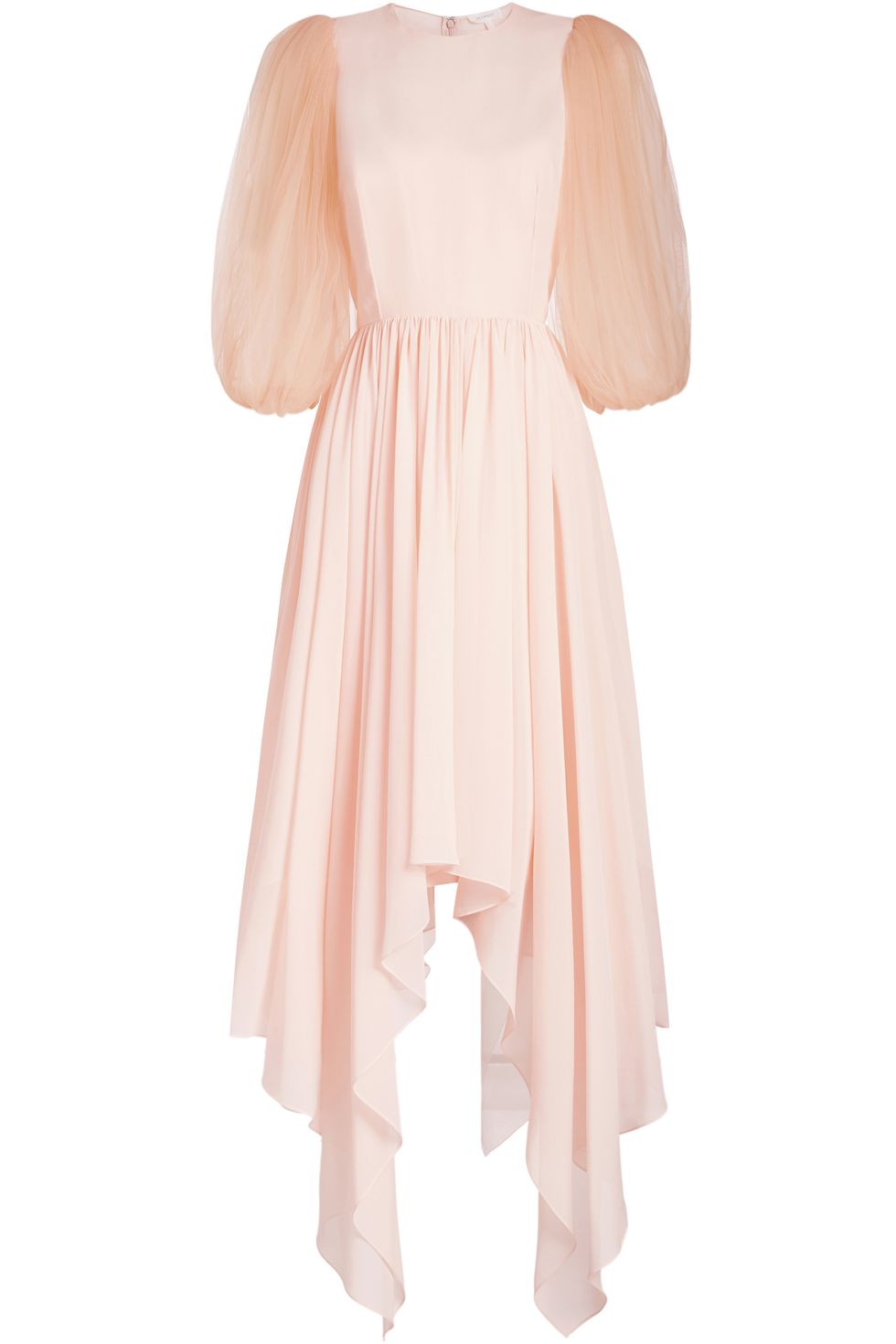 Clothing, Dress, White, Pink, Day dress, Sleeve, Shoulder, Beige, Gown, Neck, 