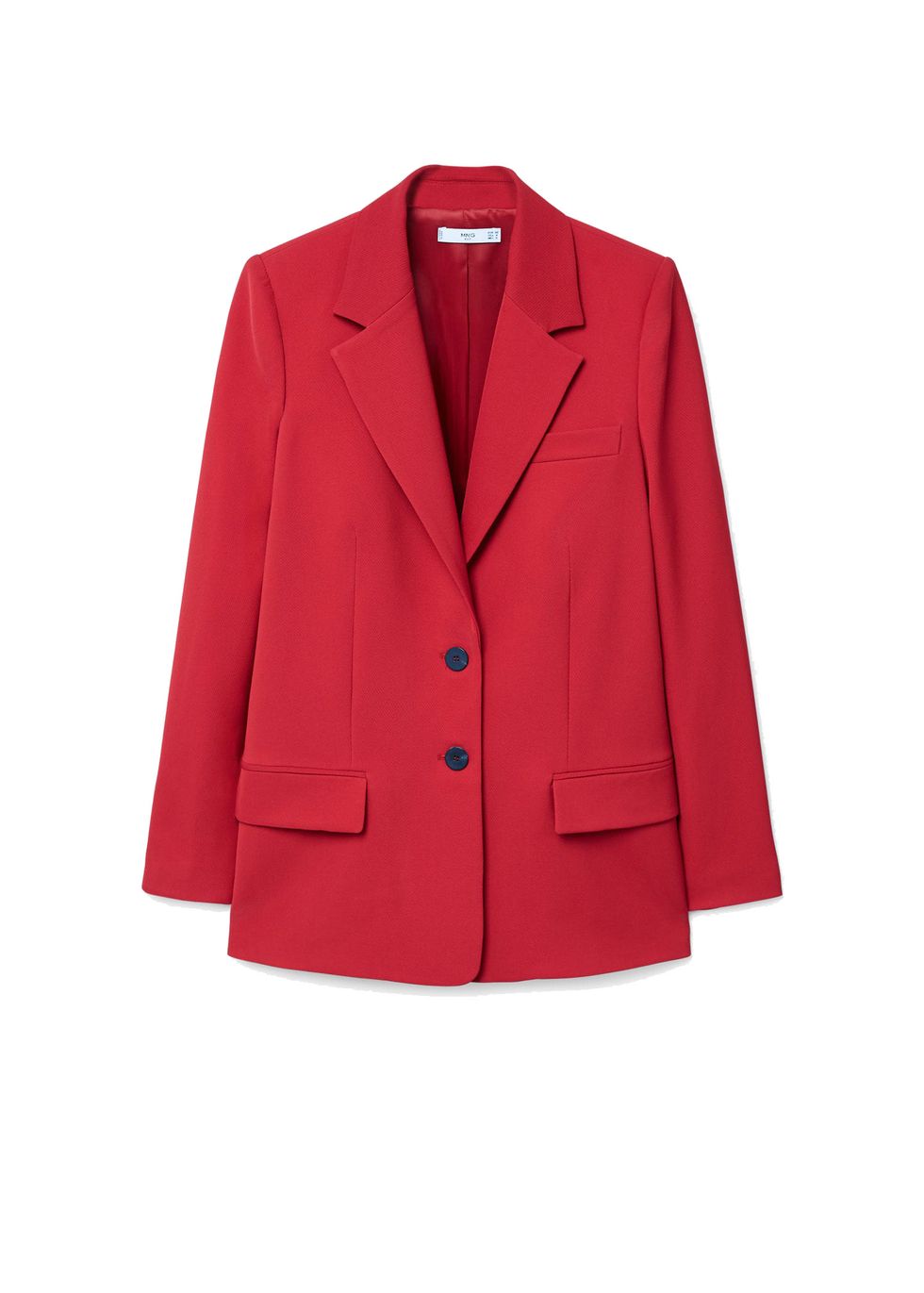 Clothing, Outerwear, Jacket, Blazer, Red, Sleeve, Button, Suit, Formal wear, Top, 