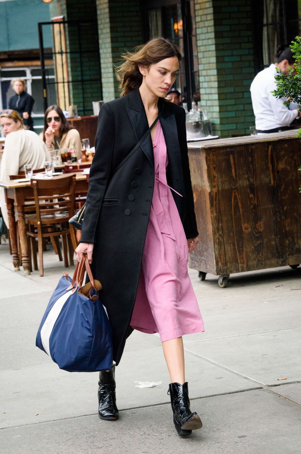 Clothing, Street fashion, Photograph, Pink, Fashion, Trench coat, Coat, Snapshot, Footwear, Outerwear, 
