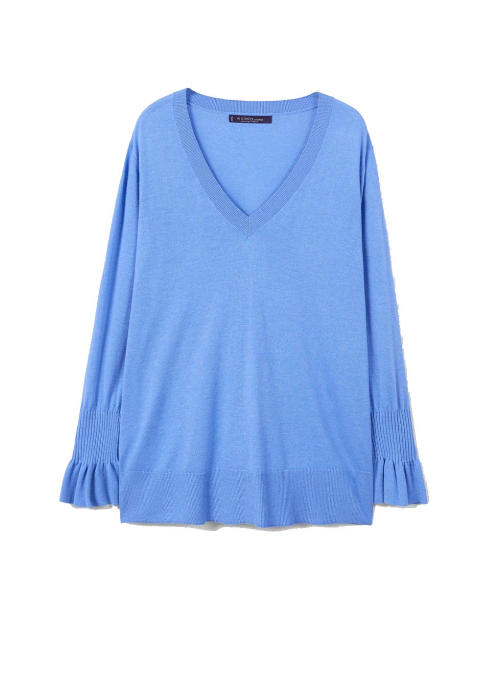 Clothing, Blue, Cobalt blue, Sleeve, Electric blue, Blouse, Turquoise, Outerwear, T-shirt, Neck, 