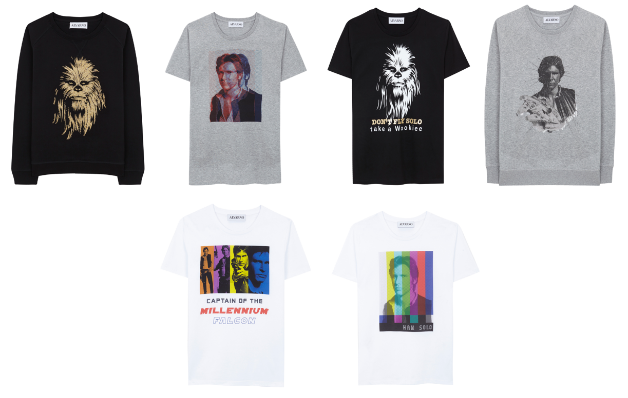 Una vez más, Alvarno vuelve a incluir 'Star Wars' en su colección  con unas camisetas de Han Solo y Chewbacca.