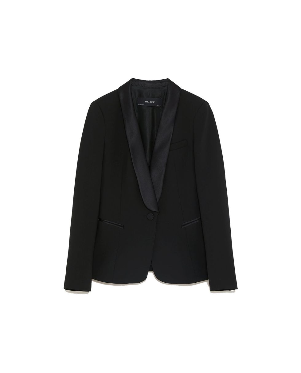 Clothing, Outerwear, Blazer, Black, Jacket, Suit, Formal wear, Sleeve, Tuxedo, Top, 