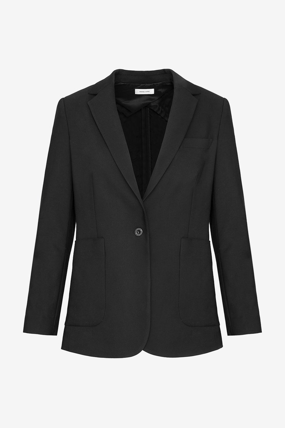 Clothing, Outerwear, Blazer, Jacket, Black, Suit, Sleeve, Formal wear, Collar, Top, 