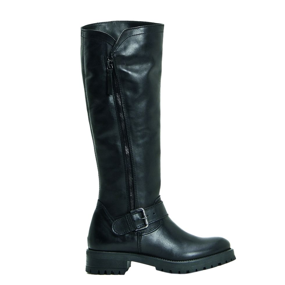Boot, Shoe, Leather, Riding boot, Fashion, Black, Knee-high boot, Liver, Fashion design, Zipper, 