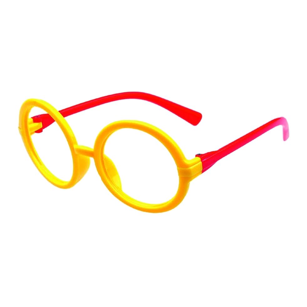 Eyewear, Vision care, Yellow, Orange, Line, Amber, Personal protective equipment, Eye glass accessory, Office supplies, Transparent material, 