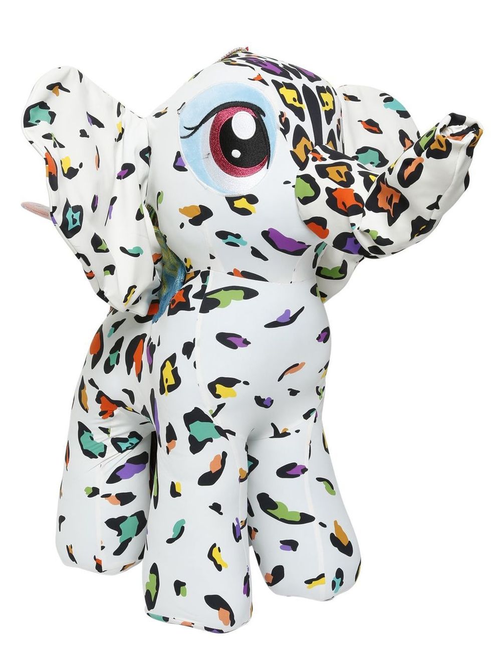 Pattern, Carnivore, Terrestrial animal, Snout, Design, Polka dot, Toy, Graphics, Stuffed toy, Animal figure, 