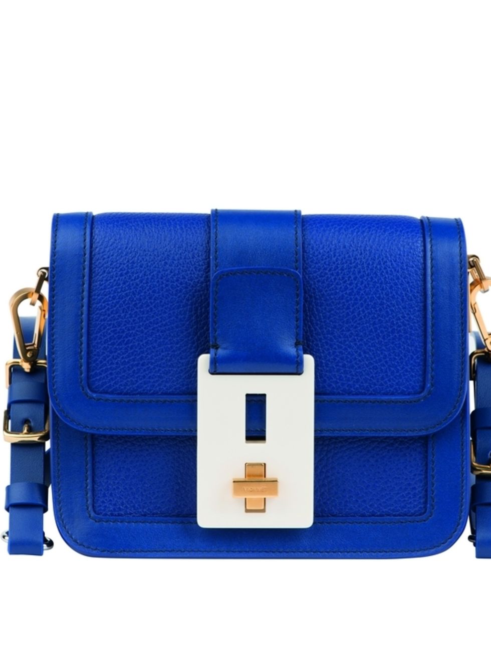 Blue, Textile, Bag, Electric blue, Cobalt blue, Azure, Leather, Pocket, Strap, Buckle, 