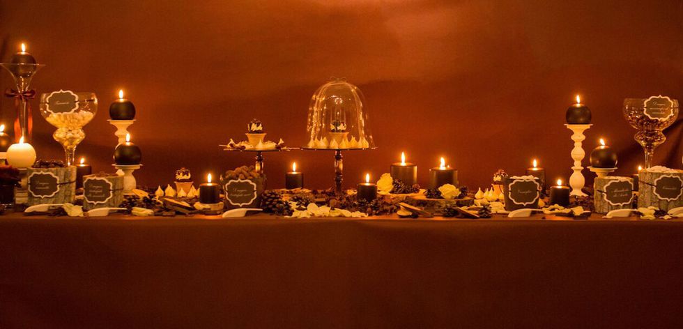 Lighting, Amber, Candle holder, Candle, Tablecloth, Wax, Flame, Heat, Still life photography, Fire, 