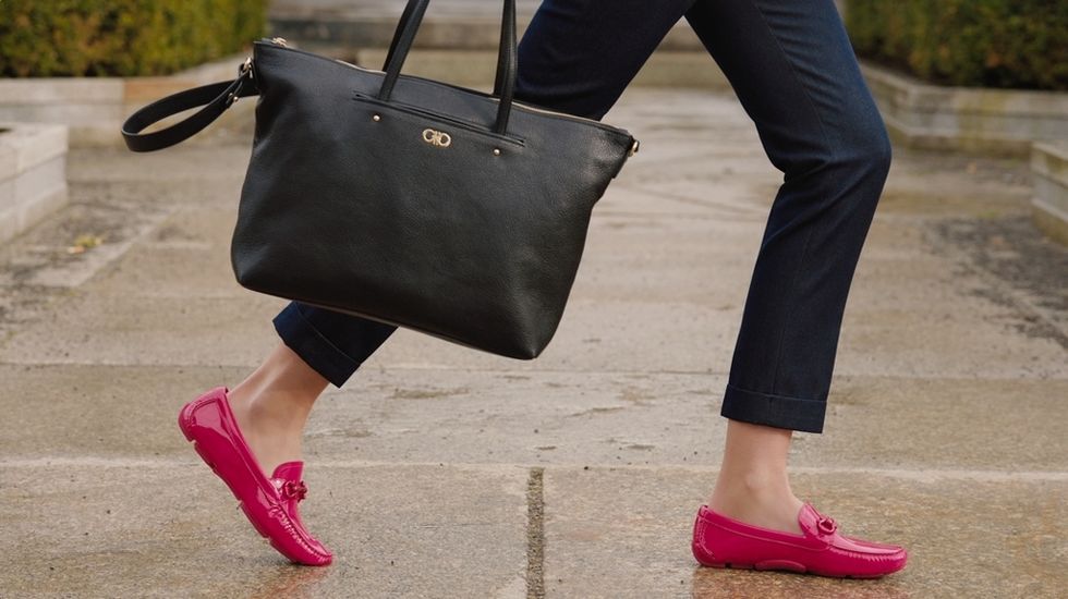 Footwear, Product, Bag, Shoe, Textile, Red, Human leg, Pink, Style, Street fashion, 