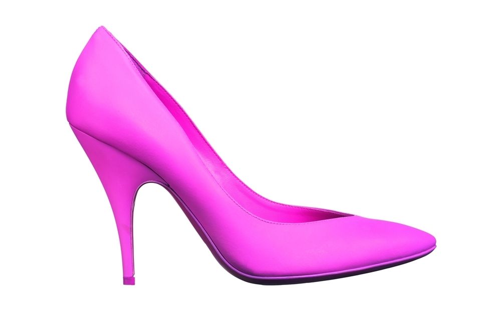 Footwear, Purple, Magenta, Pink, Violet, Basic pump, Lavender, High heels, Court shoe, Fashion design, 
