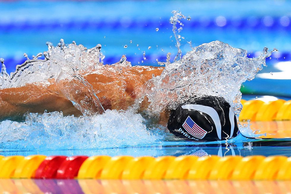 Fluid, Swimming pool, Goggles, Swimmer, Medley swimming, Liquid, World, Majorelle blue, Competition, Championship, 