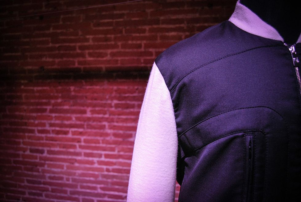 Sleeve, Textile, Brick, Purple, Collar, Magenta, Brickwork, Violet, Maroon, Sweatshirt, 