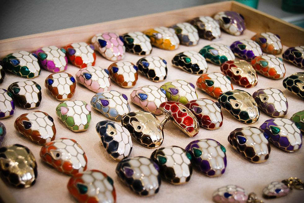 Collection, Natural material, Craft, Ceramic, Oval, Silver, Pin-back button, Jewelry making, Creative arts, Body jewelry, 