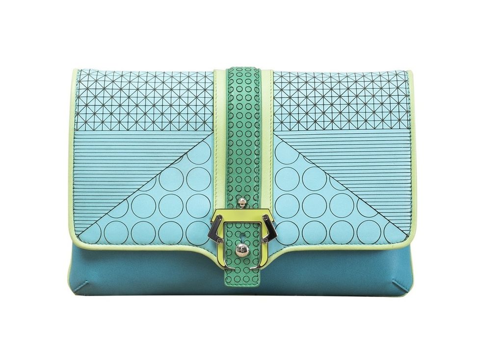 Teal, Turquoise, Aqua, Pattern, Rectangle, Wallet, 