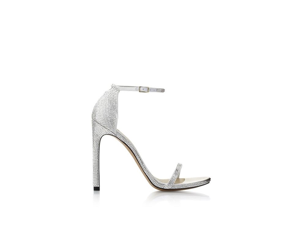 High heels, Grey, Beige, Foot, Silver, Steel, Bridal shoe, Synthetic rubber, 
