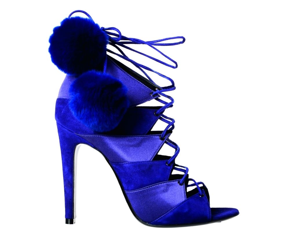 Blue, High heels, Electric blue, Sandal, Cobalt blue, Majorelle blue, Azure, Basic pump, Costume accessory, Tan, 