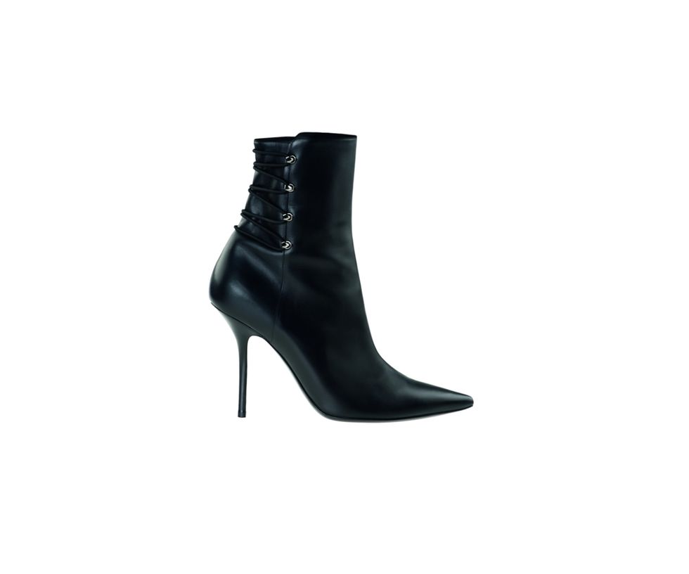 Footwear, Boot, Shoe, Black, Leather, Synthetic rubber, High heels, 