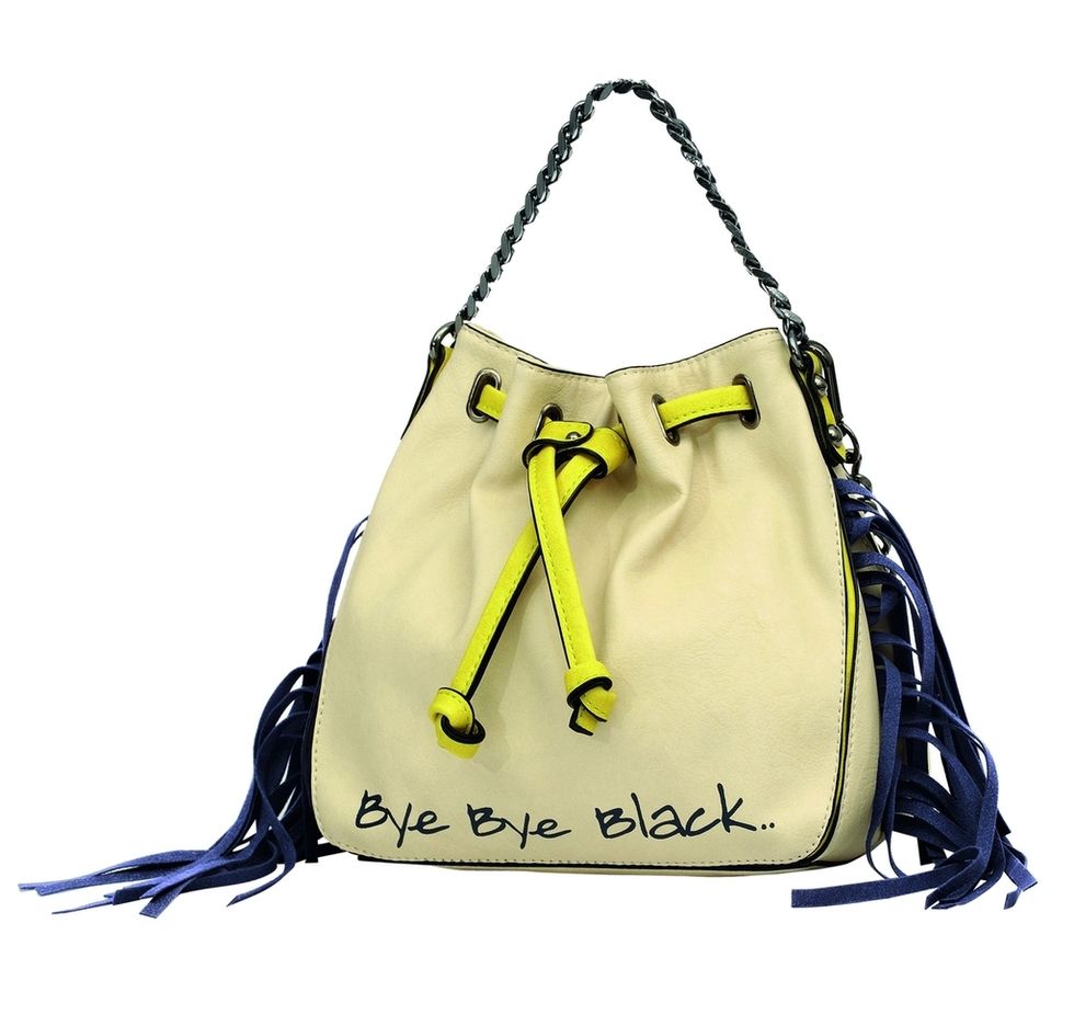 Yellow, Bag, White, Style, Luggage and bags, Font, Shoulder bag, Black, Handbag, Strap, 