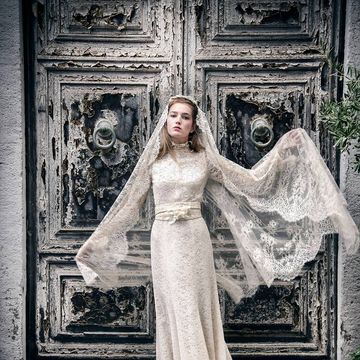 Clothing, Dress, Photograph, Standing, Formal wear, Style, Bridal clothing, Gown, Wedding dress, Beauty, 