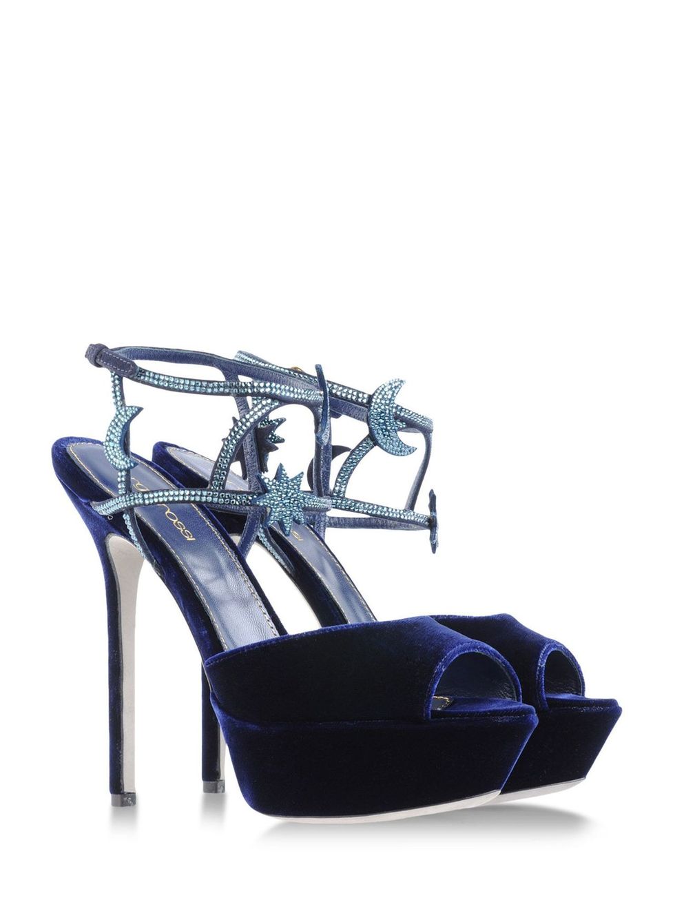 High heels, Electric blue, Synthetic rubber, Sandal, Basic pump, Velvet, Slingback, 